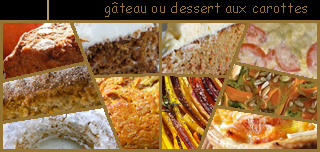 lien recette de gteau ou dessert aux carottes